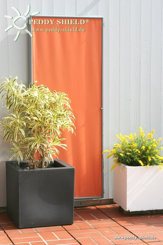 P�ra-vento 1x marco 170x70 cm - tecido de poli�ster - cor terracotta - Galeria de fotos