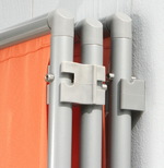 P�ra-vento 1x marco 170x70 cm - tecido de poli�ster - cor terracotta - Galeria de fotos