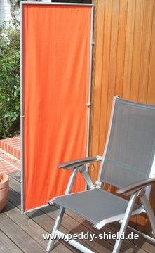 P�ra-vento 1x marco 170x70 cm - tecido de poli�ster - cor terracotta - Galeria de fotos