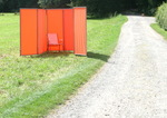 P�ra-vento 1x marco 170x70 cm - tecido de poli�ster - cor terracotta - Galeria de fotos