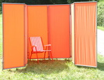 P�ra-vento 1x marco 170x70 cm - tecido de poli�ster - cor terracotta - Galeria de fotos
