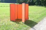 P�ra-vento 1x marco 170x70 cm - tecido de poli�ster - cor terracotta - Galeria de fotos