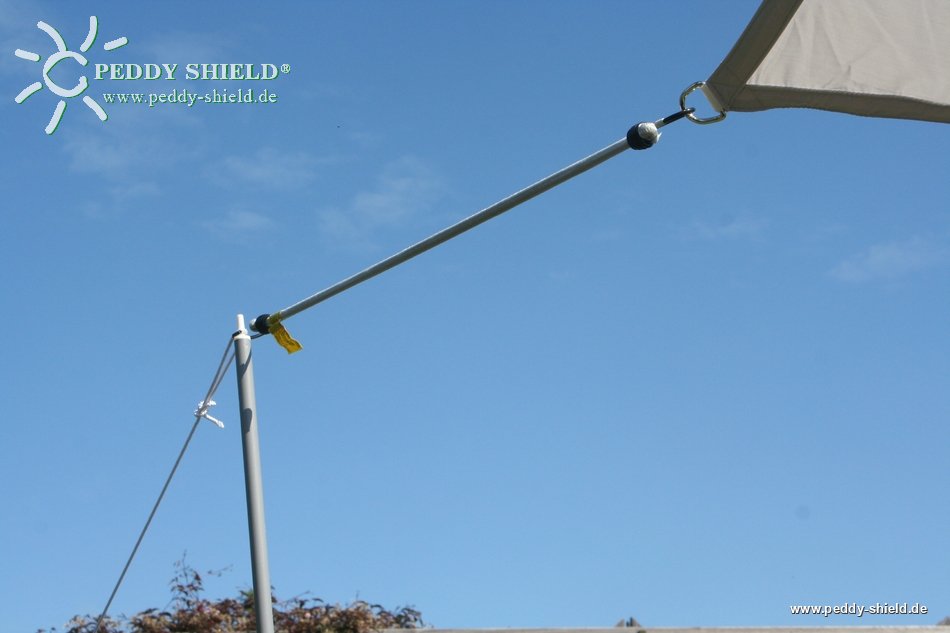 Toldo de sol rectangular 3x4 m - unicolor marfim claro - Galeria de fotos