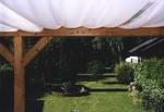 Toldo de sol 270 x 140 cm - unicolor branco - Galeria de fotos