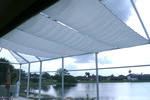 Toldo de sol 270 x 140 cm - unicolor branco - Galeria de fotos