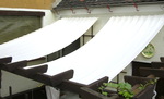 Toldo de sol 270 x 140 cm - unicolor branco - Galeria de fotos