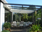 Toldo de sol 270 x 140 cm - unicolor branco - Galeria de fotos