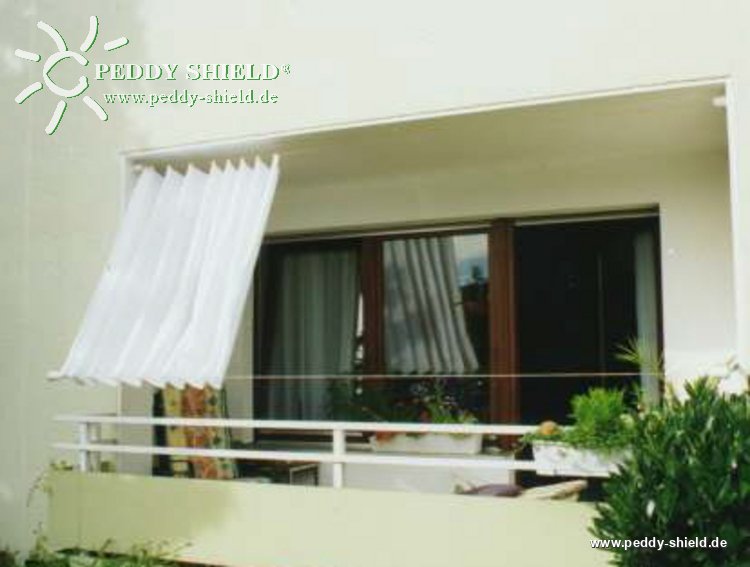 Toldo de sol 270 x 140 cm - unicolor branco