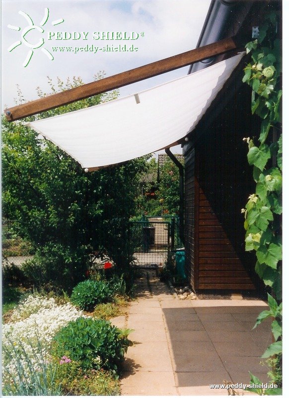 Toldo de sol 270 x 140 cm - unicolor branco